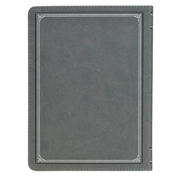 Ten Minutes with God for Men Gray Faux Leather Daily Devotional