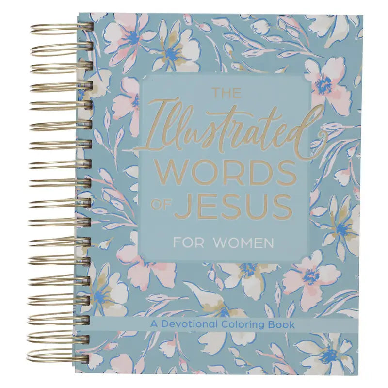 The Illustrated Words of Jesus for Women Wirebound Coloring Devotional Main image