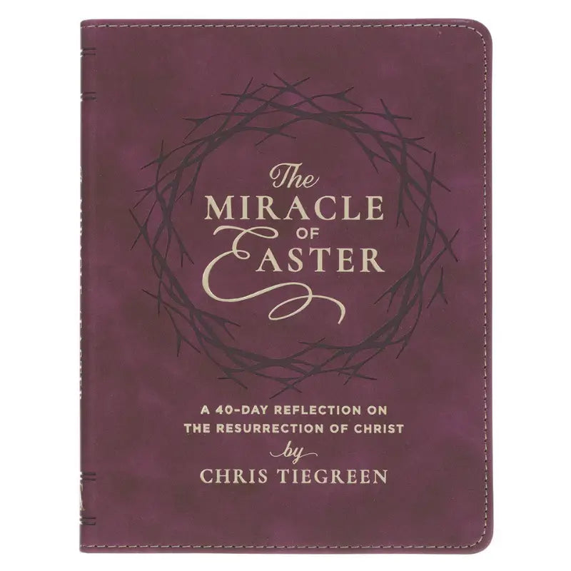 The Miracle of Easter Maroon Faux Leather Devotional Main image