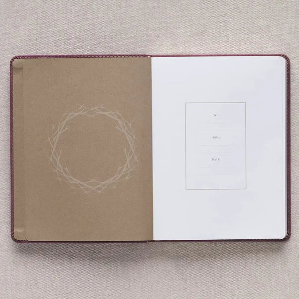 The Miracle of Easter Maroon Faux Leather Devotional