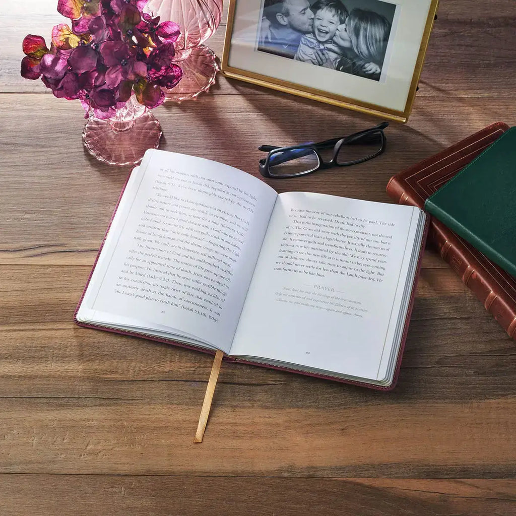 The Miracle of Easter Maroon Faux Leather Devotional