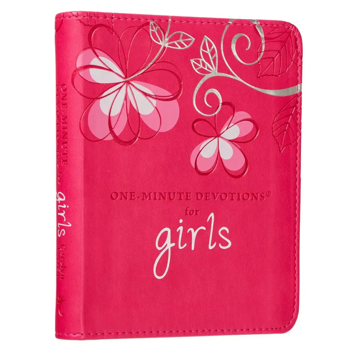 The One-Minute Devotions for Girls Pink Faux Leather Devotional
