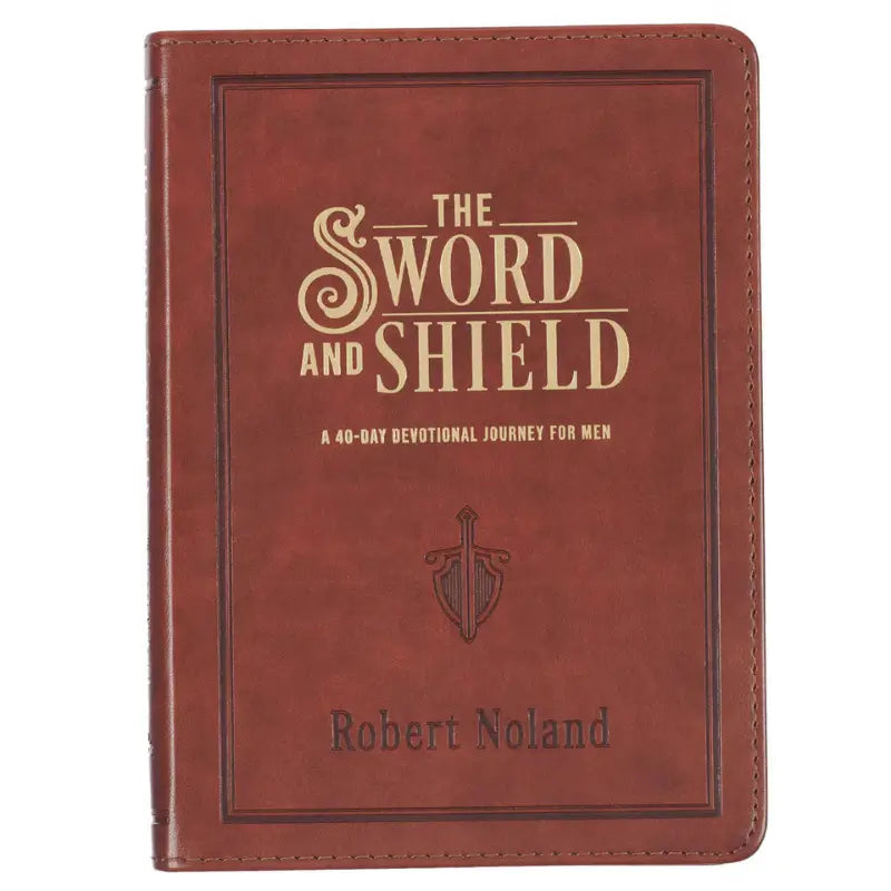 The Sword & Shield Saddle Tan Faux Leather Devotional