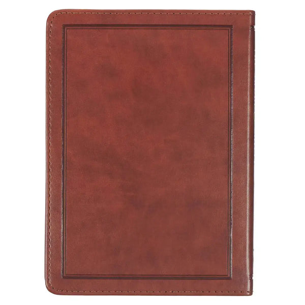 The Sword & Shield Saddle Tan Faux Leather Devotional