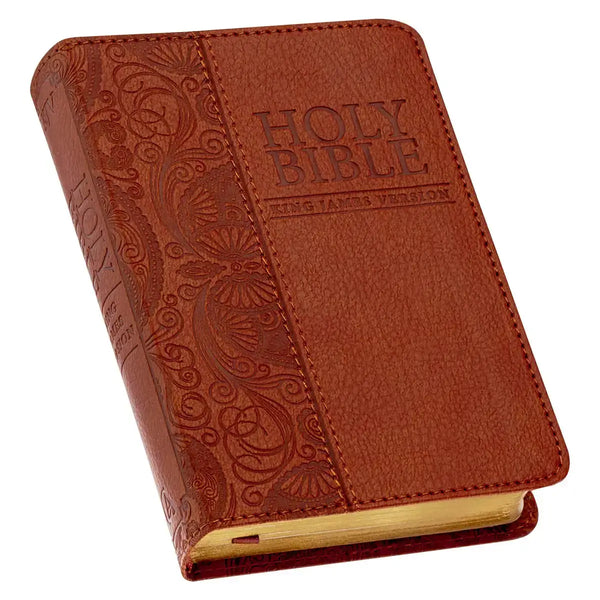 Toffee Brown Faux Leather King James Version Pocket Bible