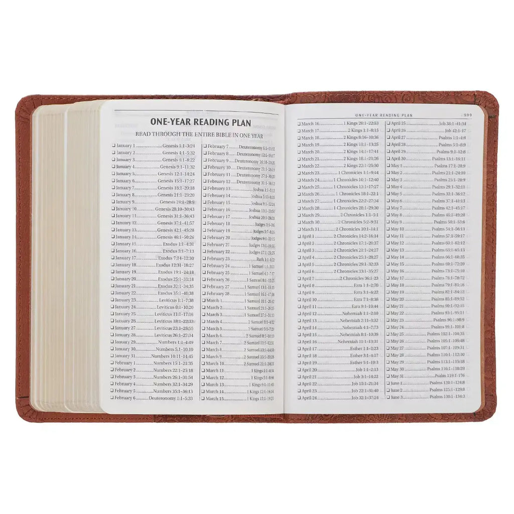 Toffee Brown Faux Leather King James Version Pocket Bible