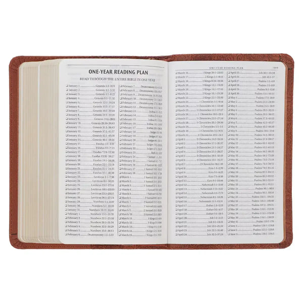Toffee Brown Faux Leather King James Version Pocket Bible
