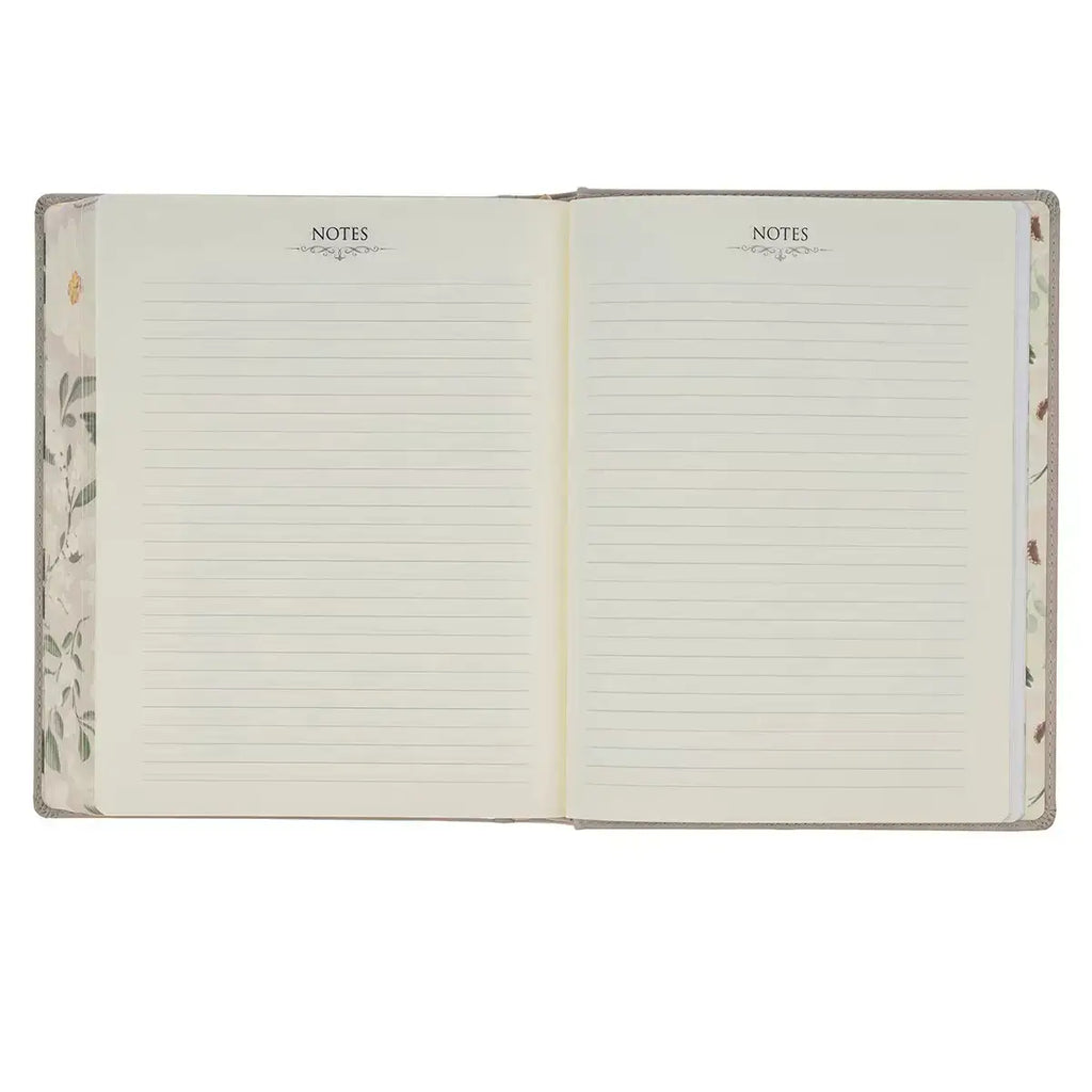Trust Taupe Faux Leather Large Print King James Version Note-taking Bible - Proverbs 3:5
