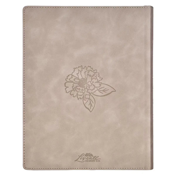 Trust Taupe Faux Leather Large Print King James Version Note-taking Bible - Proverbs 3:5