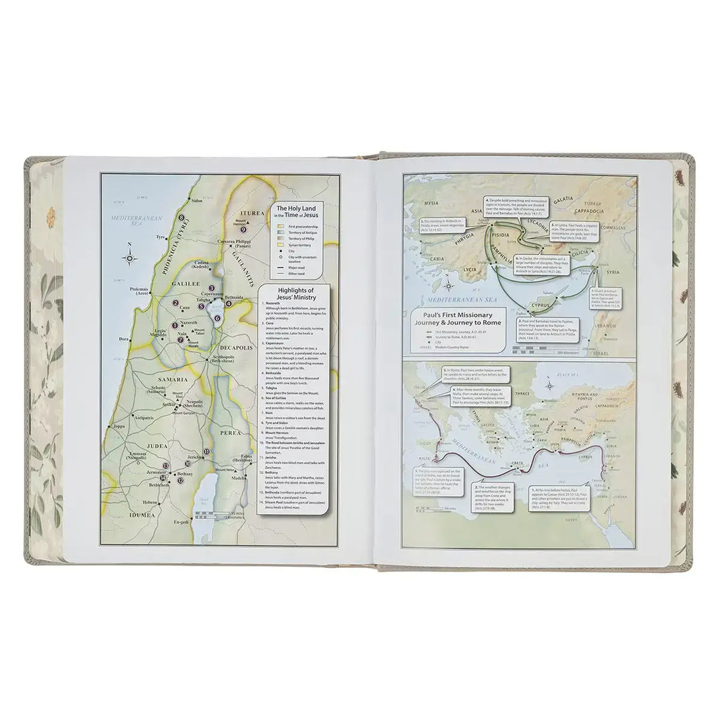 Trust Taupe Faux Leather Large Print King James Version Note-taking Bible - Proverbs 3:5