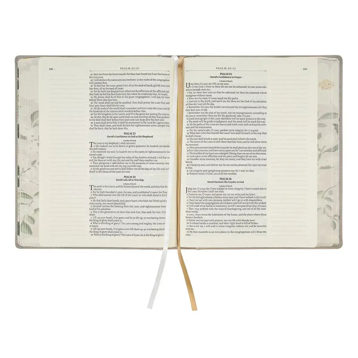 Trust Taupe Faux Leather Large Print King James Version Note-taking Bible - Proverbs 3:5