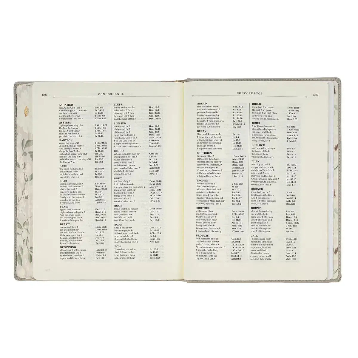 Trust Taupe Faux Leather Large Print King James Version Note-taking Bible - Proverbs 3:5