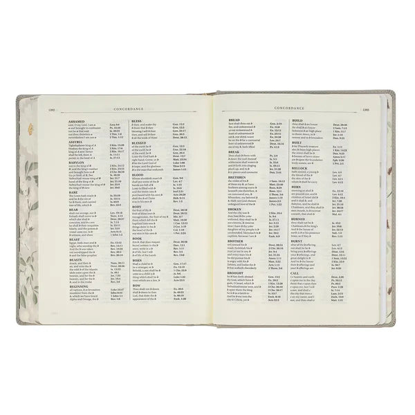 Trust Taupe Faux Leather Large Print King James Version Note-taking Bible - Proverbs 3:5