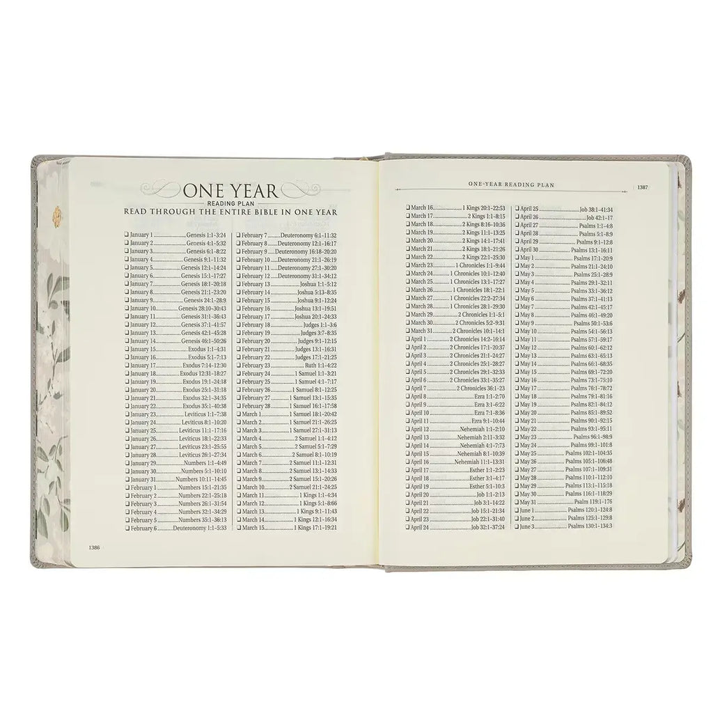 Trust Taupe Faux Leather Large Print King James Version Note-taking Bible - Proverbs 3:5