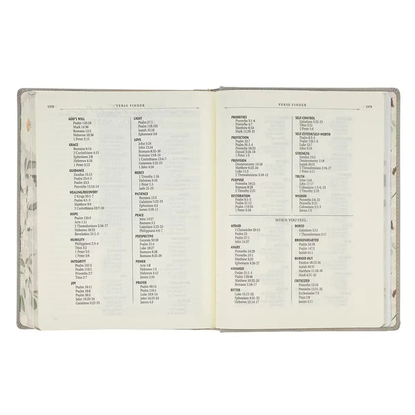Trust Taupe Faux Leather Large Print King James Version Note-taking Bible - Proverbs 3:5