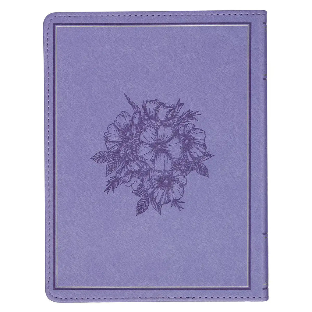 Trusting in God Lavender Faux Leather Devotional