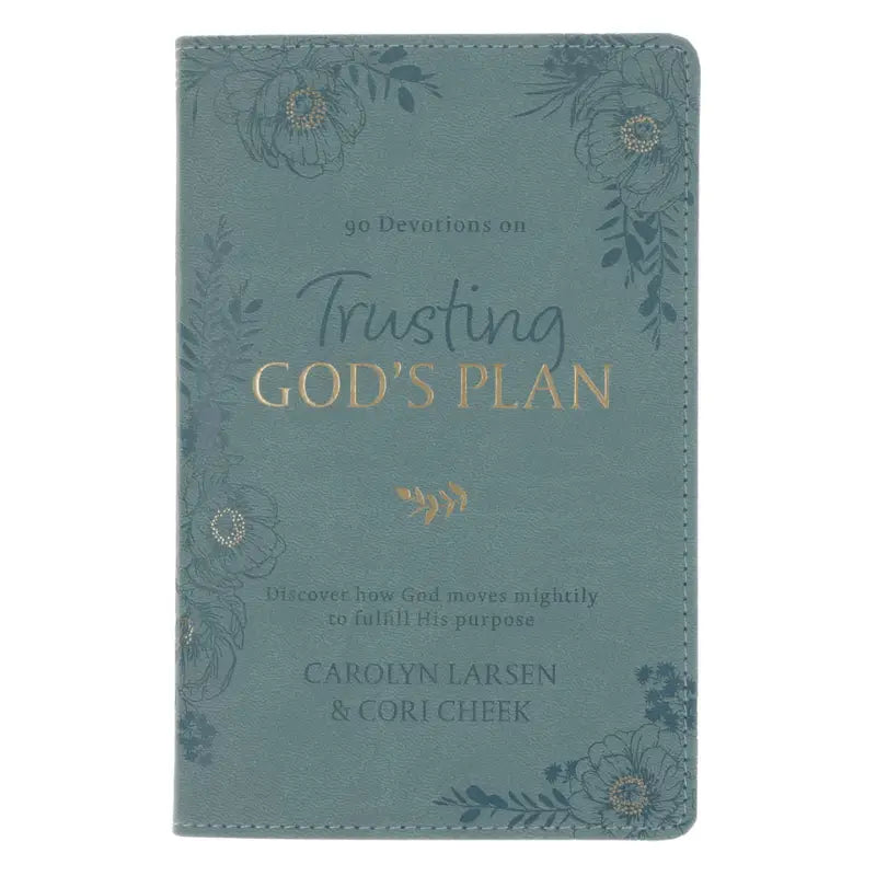 Trusting in God's Plan Teal Faux Leather 90-Day Devotional Main image