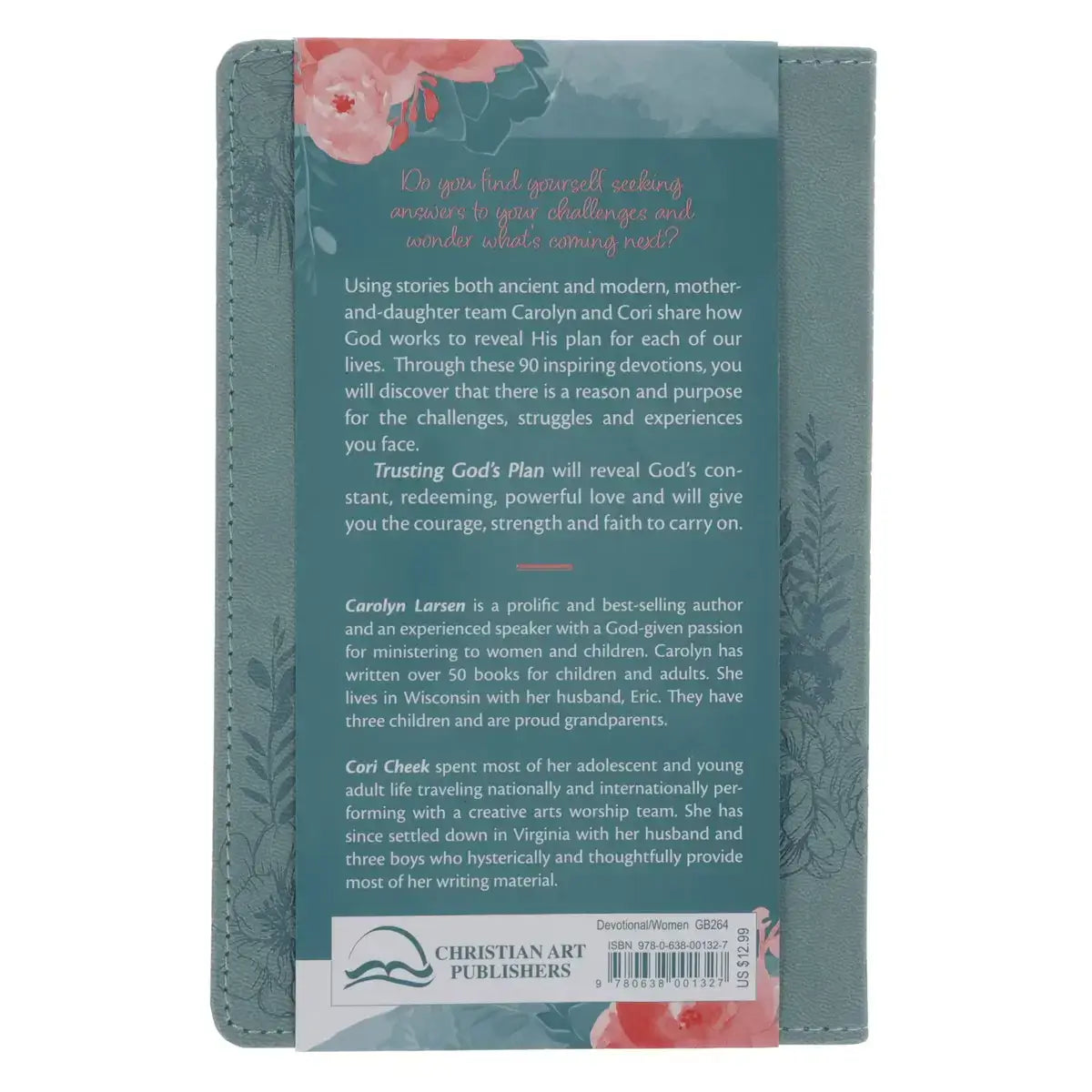 Trusting in God's Plan Teal Faux Leather 90-Day Devotional Secondary image
