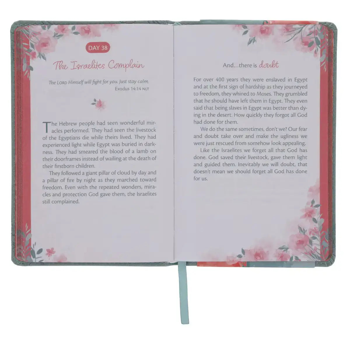 Trusting in God's Plan Teal Faux Leather 90-Day Devotional