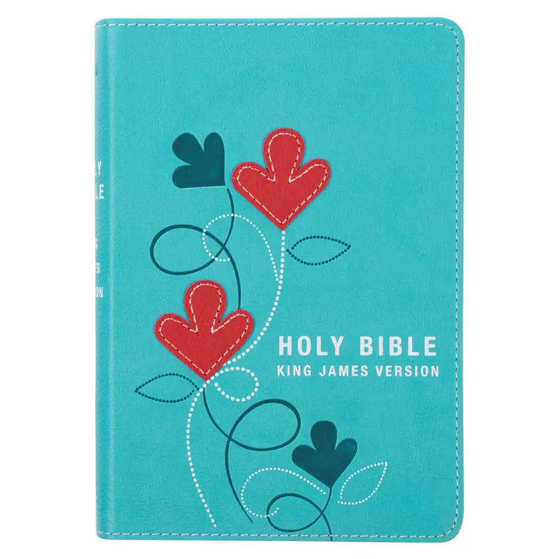 Turquoise Faux Leather Compact King James Version Bible Main image