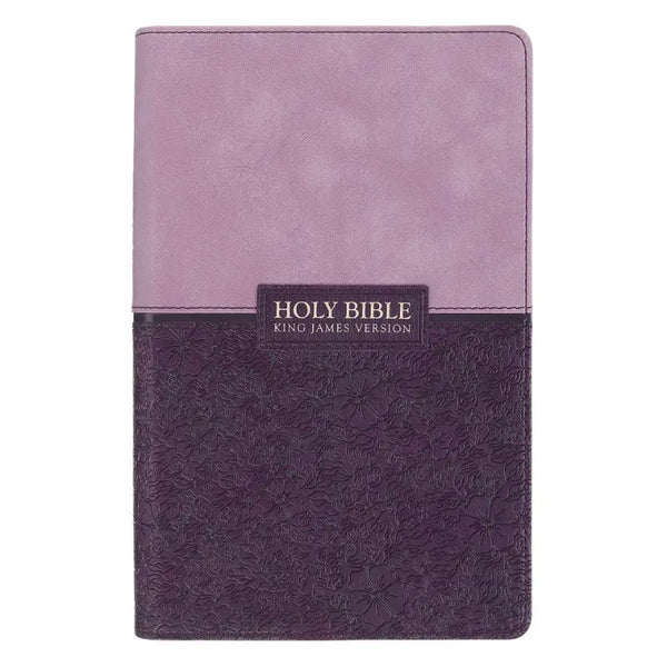 Two-Tone Purple Giant Print Standard Size King James Version Bible
