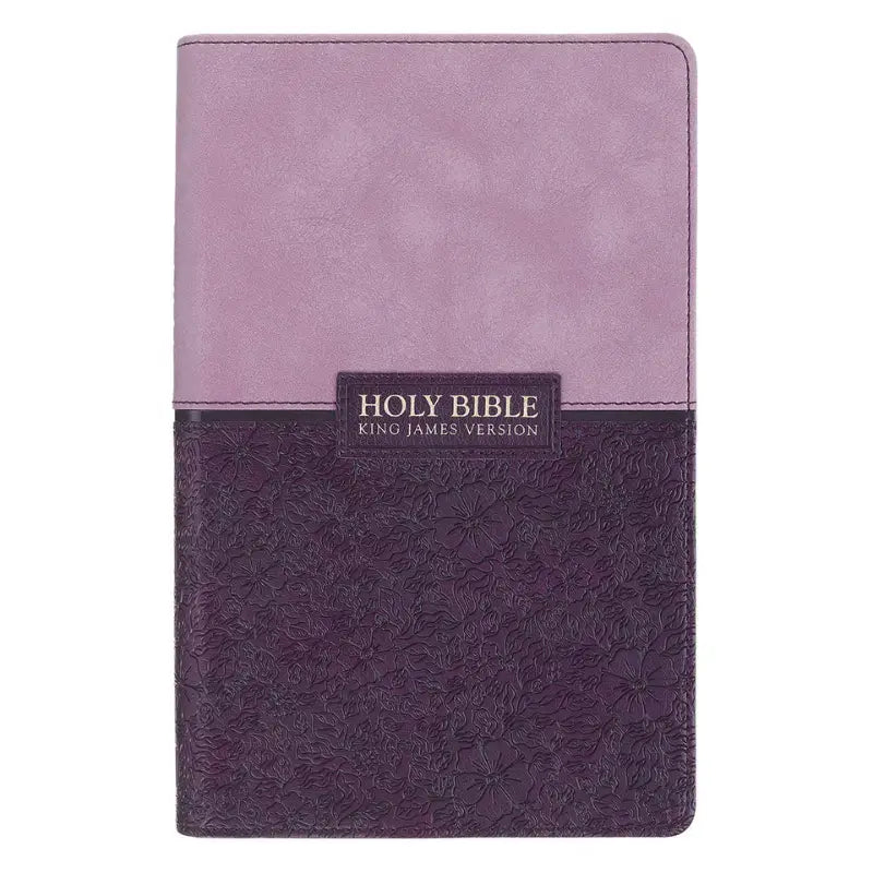 Two-Tone Purple Giant Print Standard Size King James Version Bible Main image