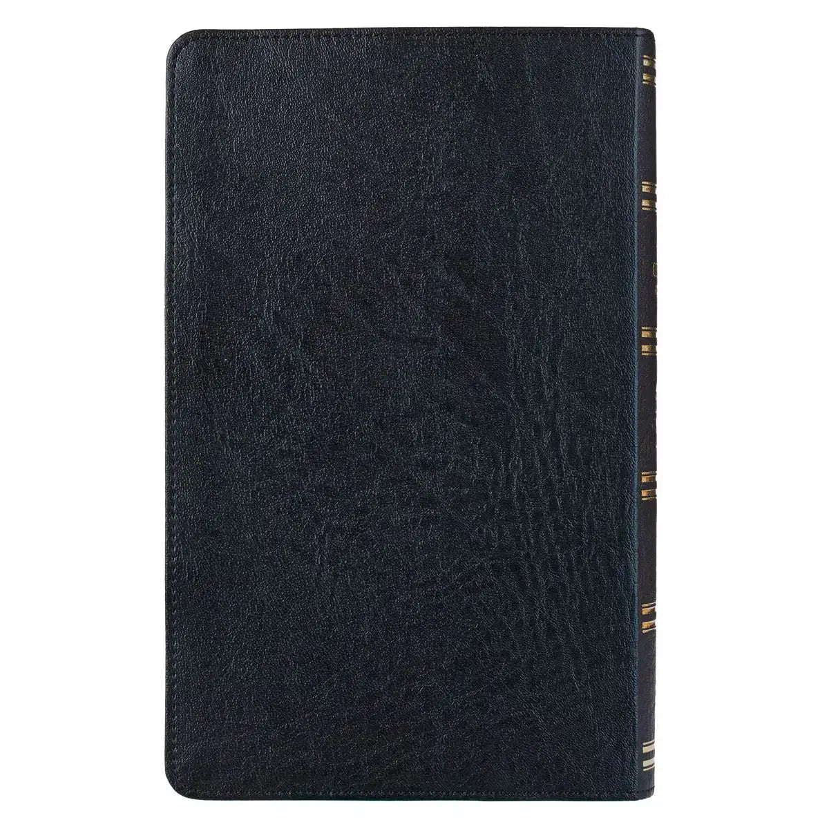 Two-Tone Black Faux Leather Giant Print Standard-Size King James Version Bible with Thumb Index