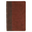 Two-Tone Brown Faux Leather Giant Print Standard-size King James Version Bible with Thumb Index