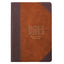 Two-tone Brown Faux Leather Large Print Thinline King James Version Bible