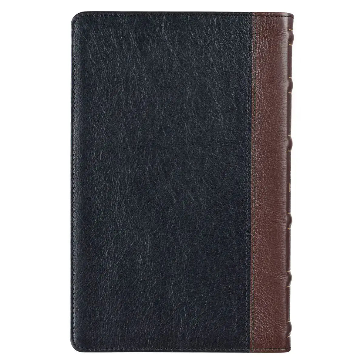 Two-tone Brown & Black Full Grain Leather King James Version Deluxe Gift Bible Secondary image