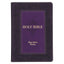 Two-Tone Purple Faux Leather Large Print King James Version Study Bible with Thumb Index