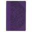 Two-tone Purple Floral Faux Leather Giant Print Standard-size King James Version Bible with Thumb Index