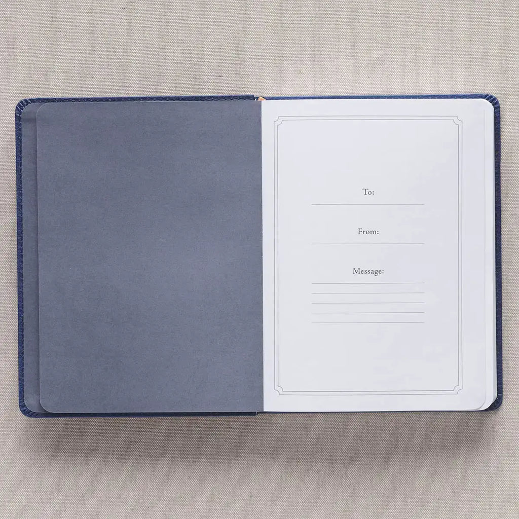 Walk Through God's Word Navy Faux Leather Devotional