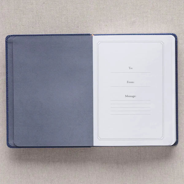 Walk Through God's Word Navy Faux Leather Devotional