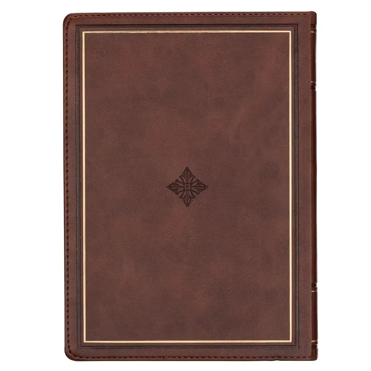 Walking With God Large Print Brown Faux Leather Devotional Secondary image