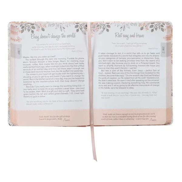 Walking in Grace Faux Leather Devotional