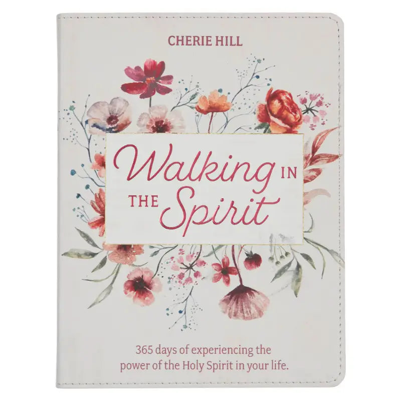 Walking in the Spirit Blush Pink Faux Leather Devotional Main image