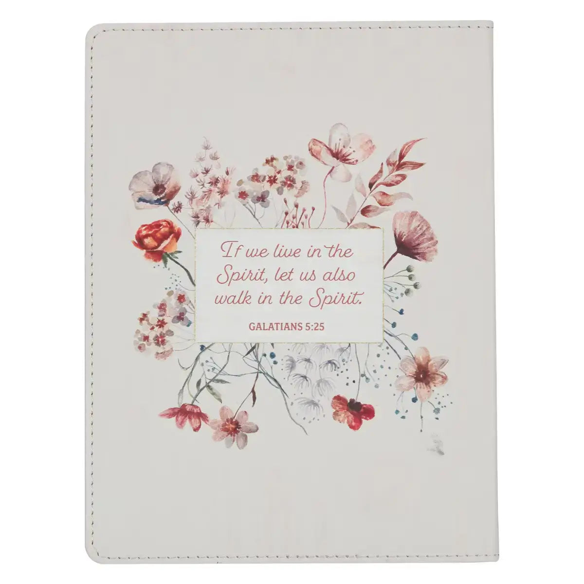 Walking in the Spirit Blush Pink Faux Leather Devotional Secondary image