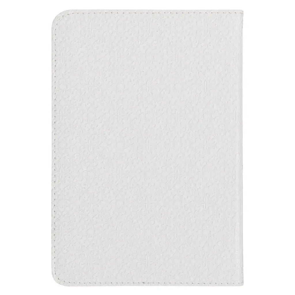 White Faux Leather Compact King James Version Bible