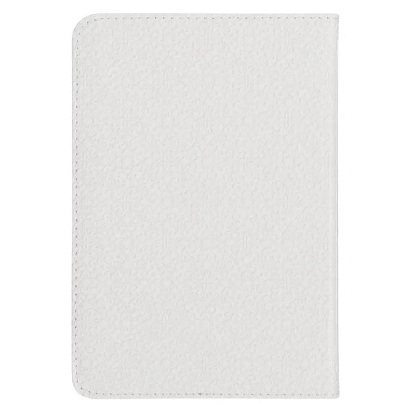 White Faux Leather Compact King James Version Bible
