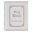 White Faux Leather King James Version Family Bible