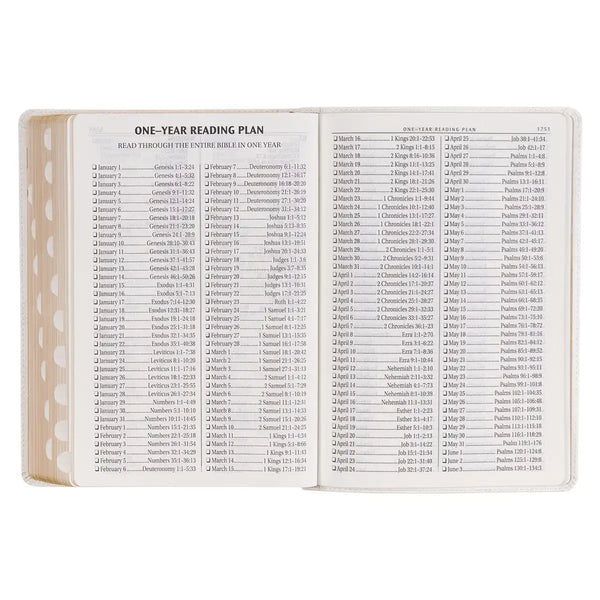 White Faux Leather Super Giant Print King James Version Bible with Thumb Index